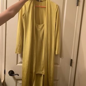 yellow boohoo set